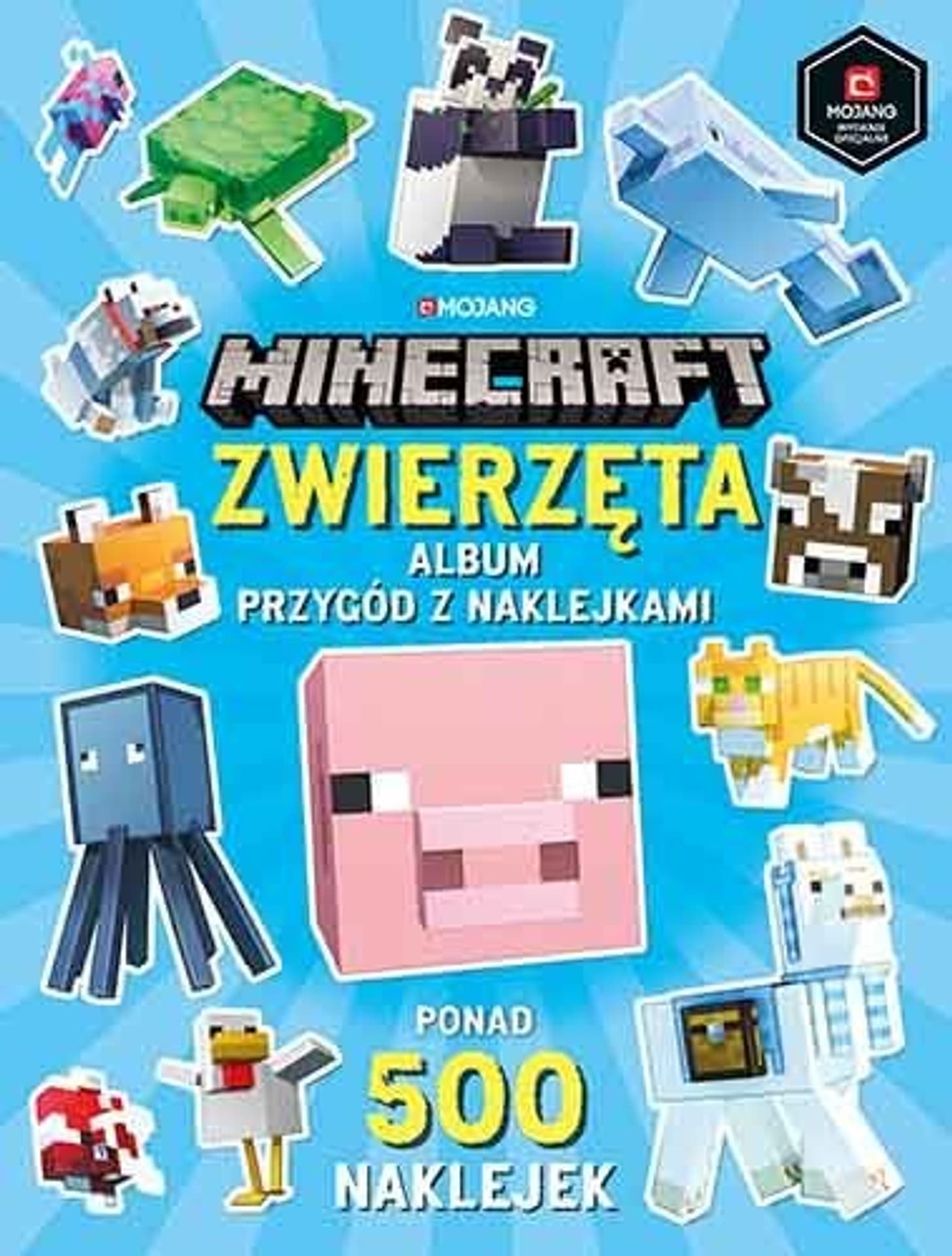 

Książeczka Minecraft Zwierzęta Album przygody z naklejkami