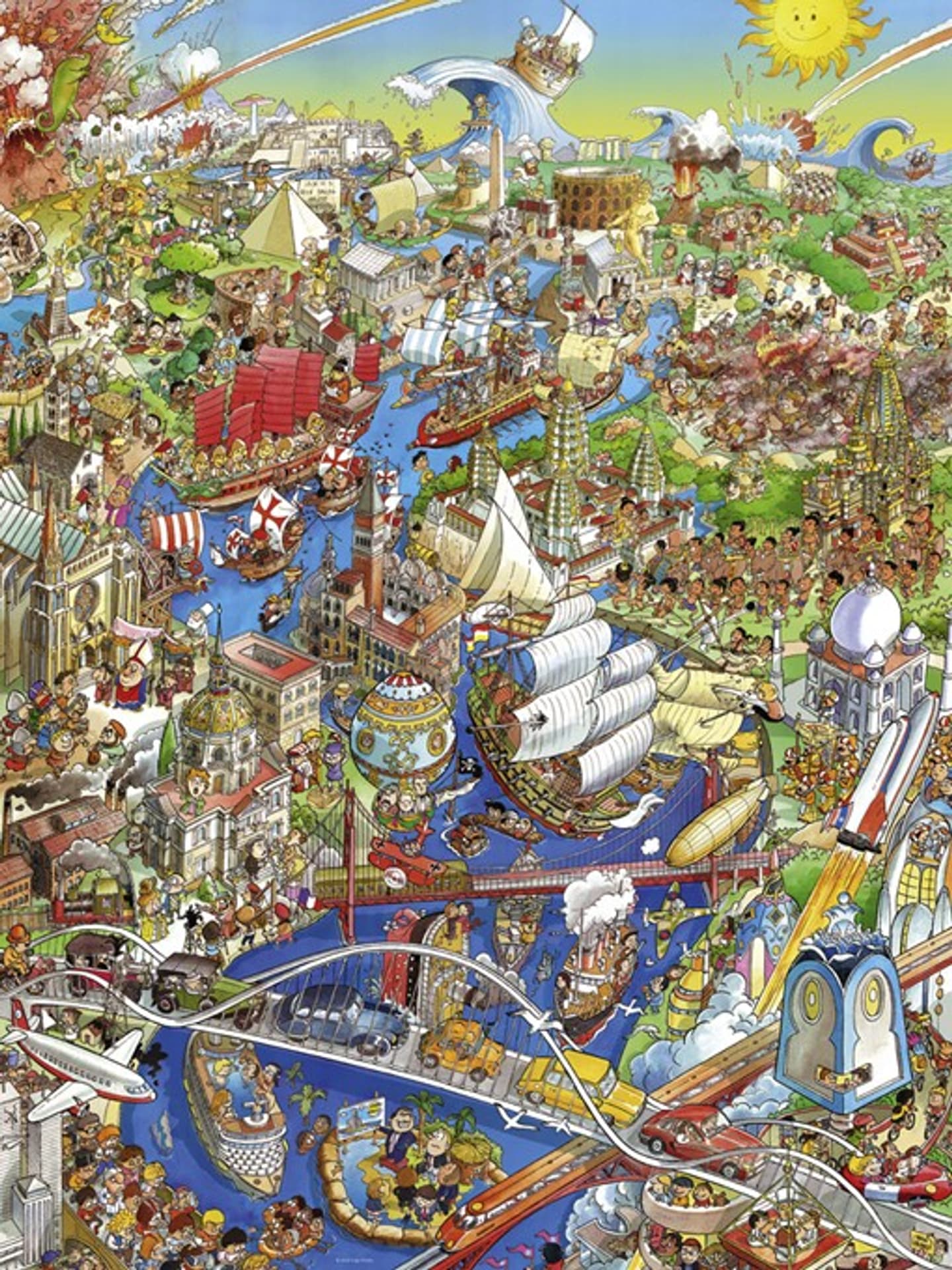 

Puzzle 1500 elementów - Rzeka historii