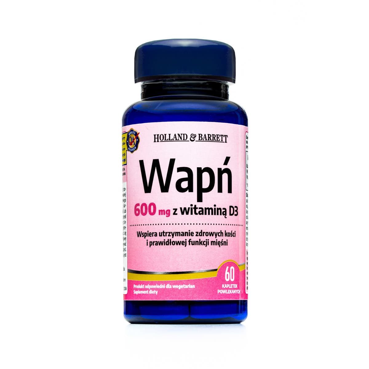 

Wapń z Witaminą D 60 Tabletek