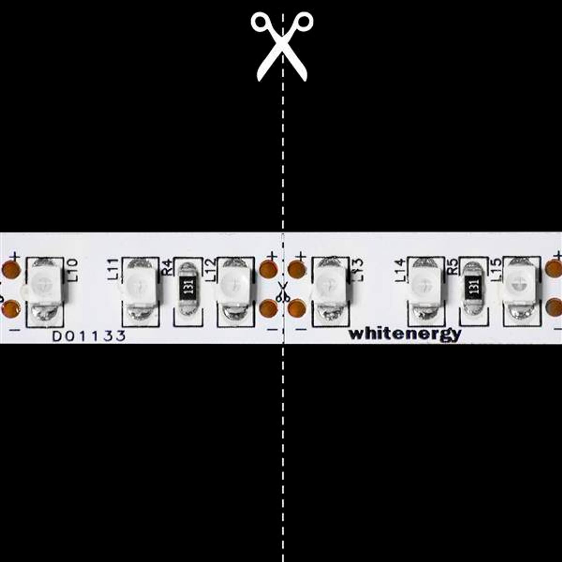 

Whitenergy Taśma LED 5m 60szt/m SMD5050 14.4W/m 12V IP20 10mm zielona bez konektora