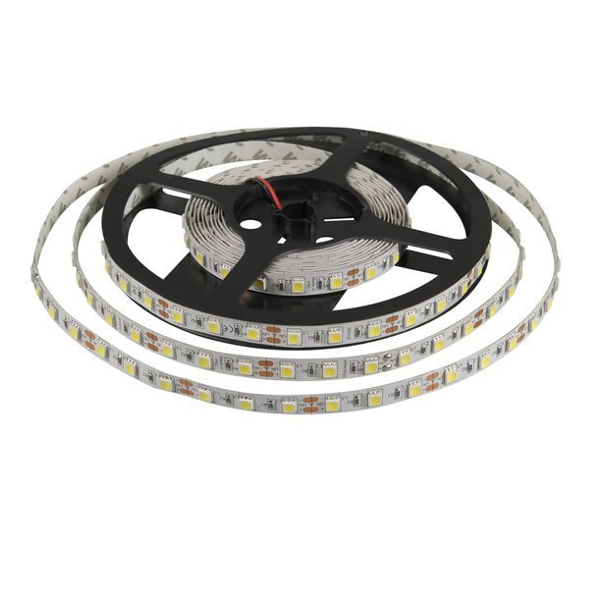 

Whitenergy Taśma LED 5m 60szt/m SMD5050 14.4W/m 12V IP20 10mm zimna biała bez konektora