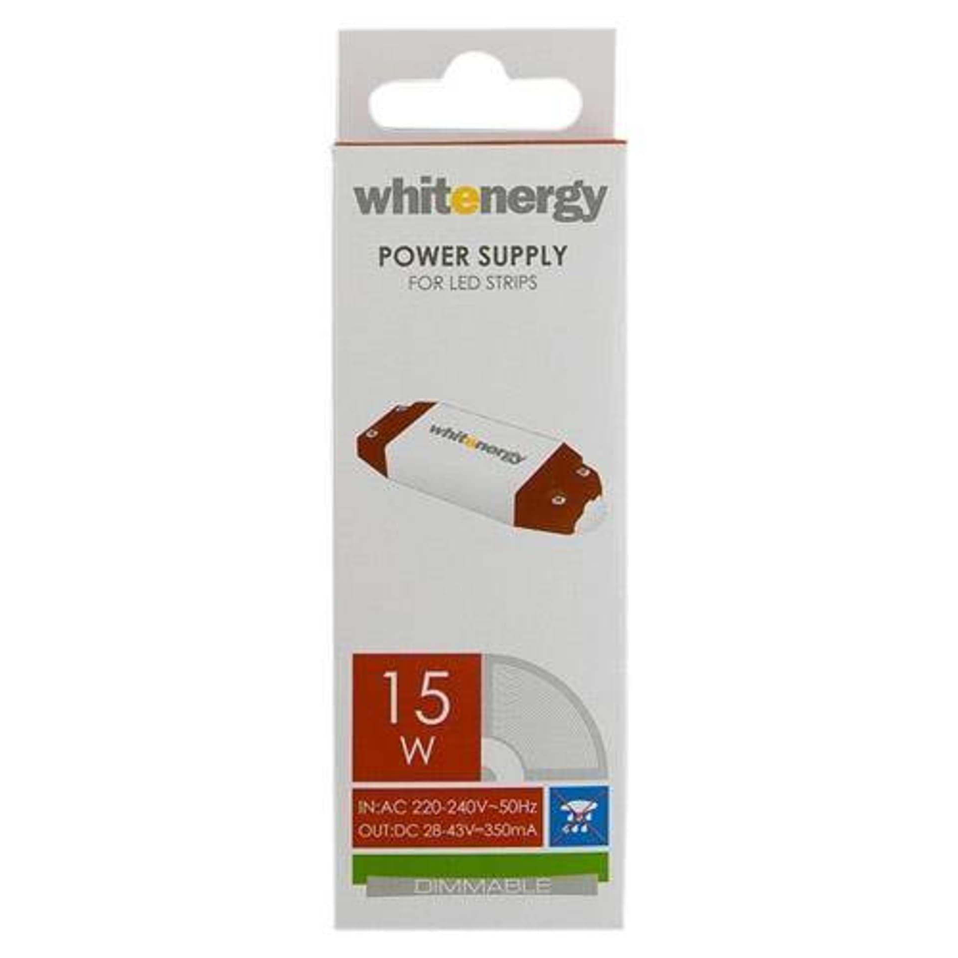 

Whitenergy Zasilacz LED DIMMABLE 230V|15W|28-43V|350mA