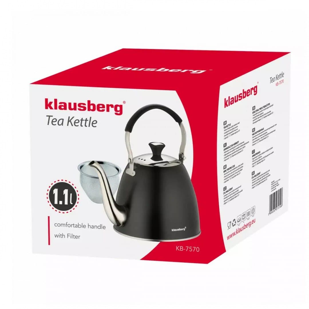 

CZAJNIK ZAPARZACZ Z SITKIEM KLAUSBERG 1.1L KB-7570