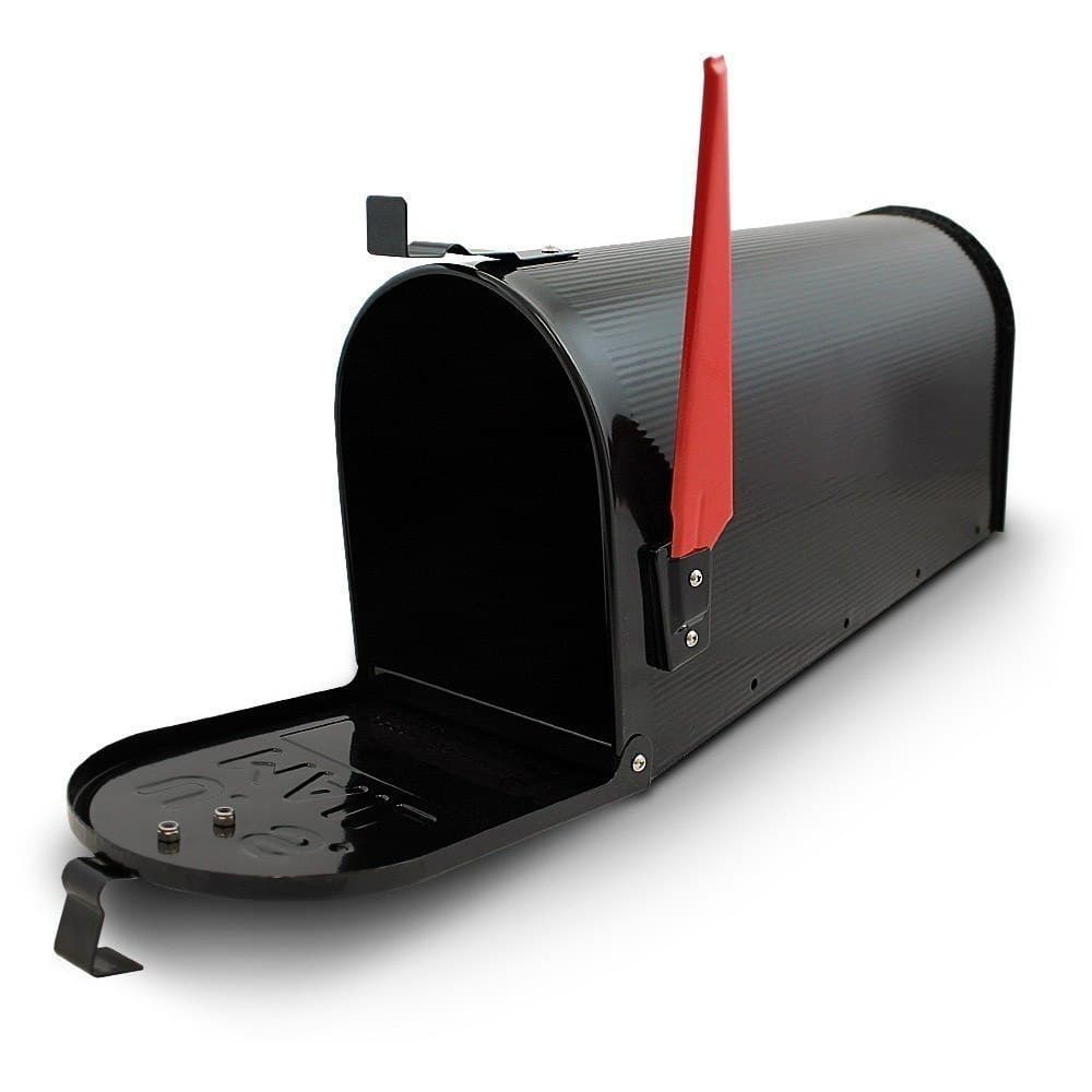 

Skrzynka na listy amerykańska USA MAIL ze słupkiem (czarny)
