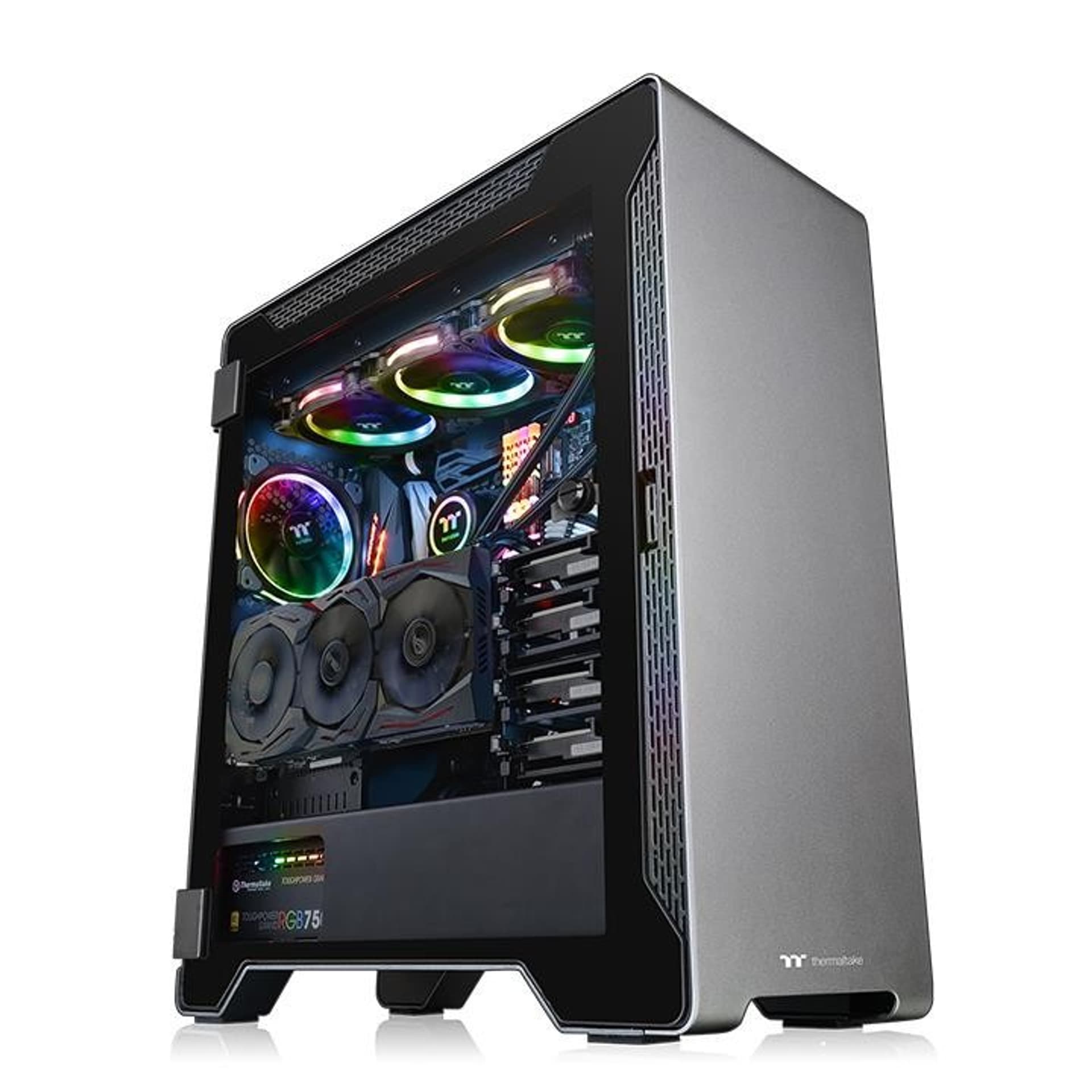 

Obudowa TT Premium A500 AluminiumTempered Glass - szara