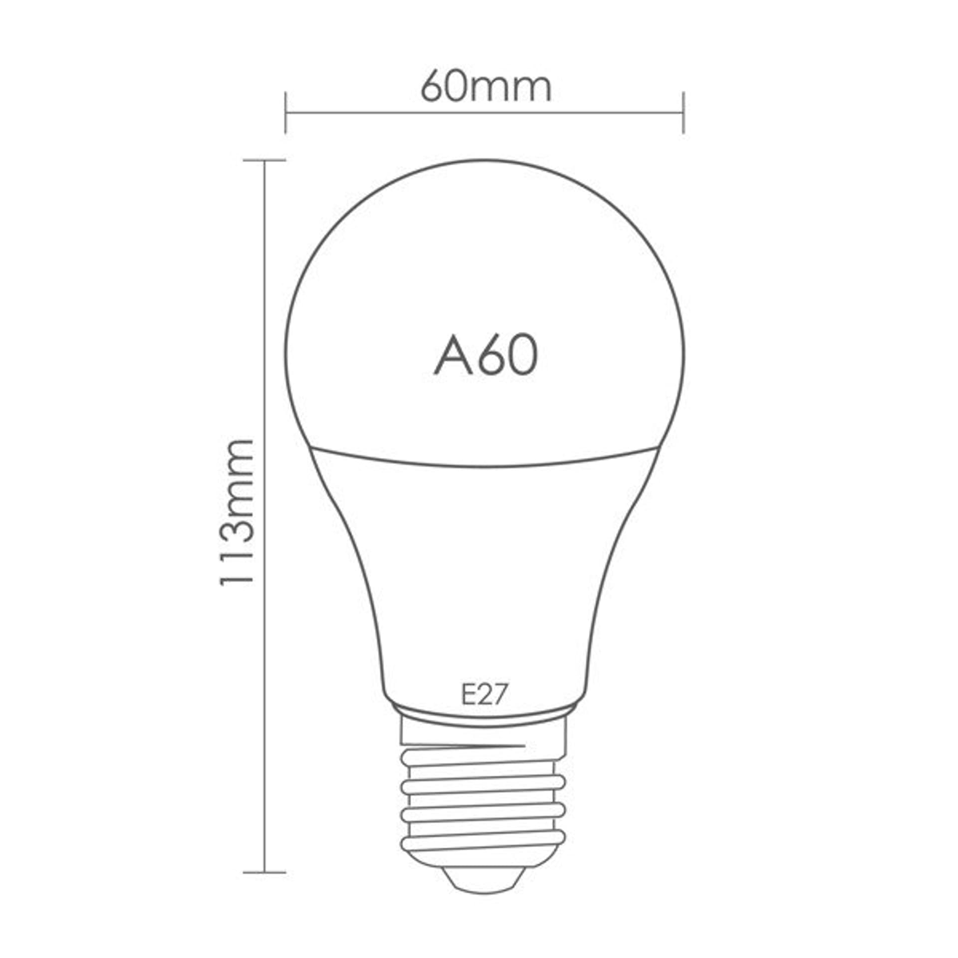 

Whitenergy Żarówka LED A60 E27 5W 440lm Ciepła biała Mleczna