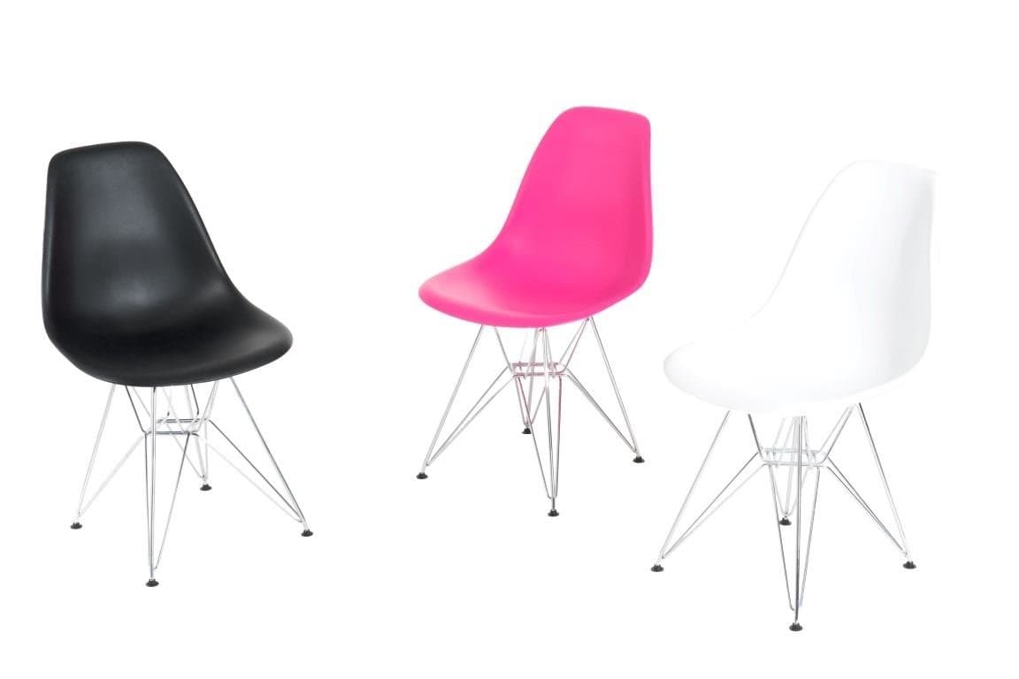 

Krzesło P016 PP dark pink, chromowane nogi (Kolor różowy)