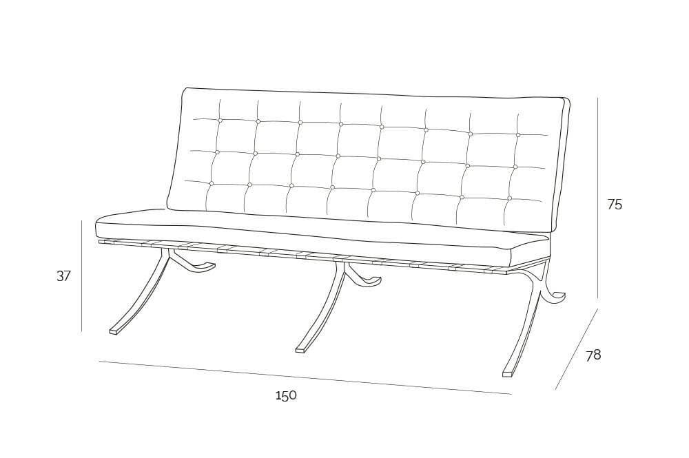 

Sofa BA2 2 osobowa, czerwona skóra naturalna (Kolor Czerwony)