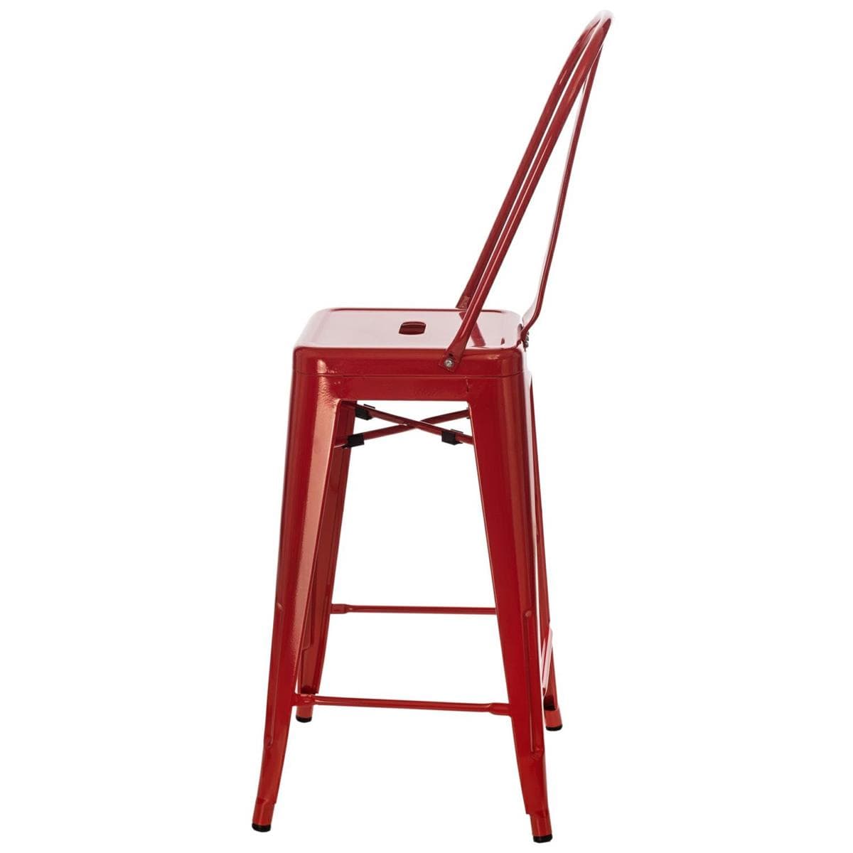 

Hoker Paris Back 66cm czerwony inspirowany Tolix (Kolor Czerwony)