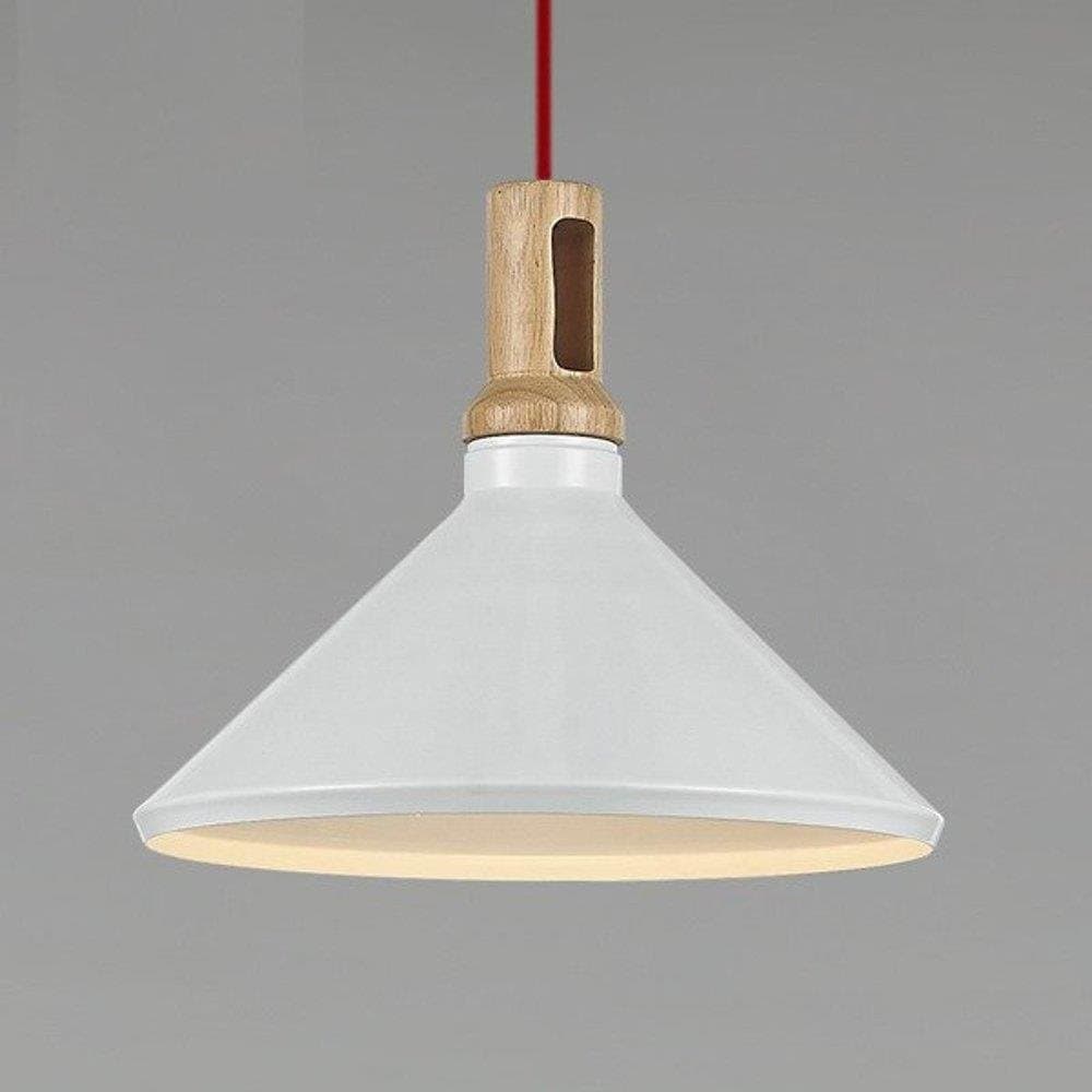 

Lampa wisząca NORDIC WOODY biało-drewniana 35 cm (Kolor Biały)