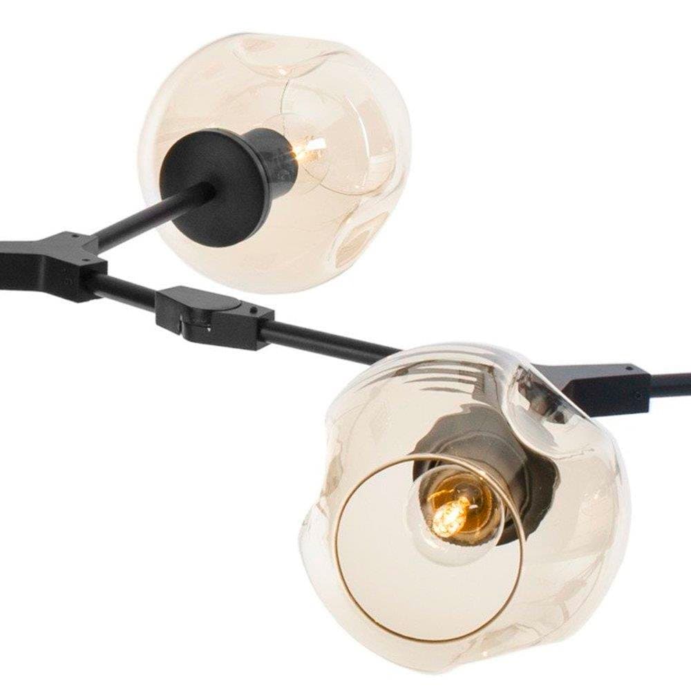 

Lampa wisząca MODERN ORCHID-9 bursztynowo czarna 150 cm (Kolor czarny matowy)