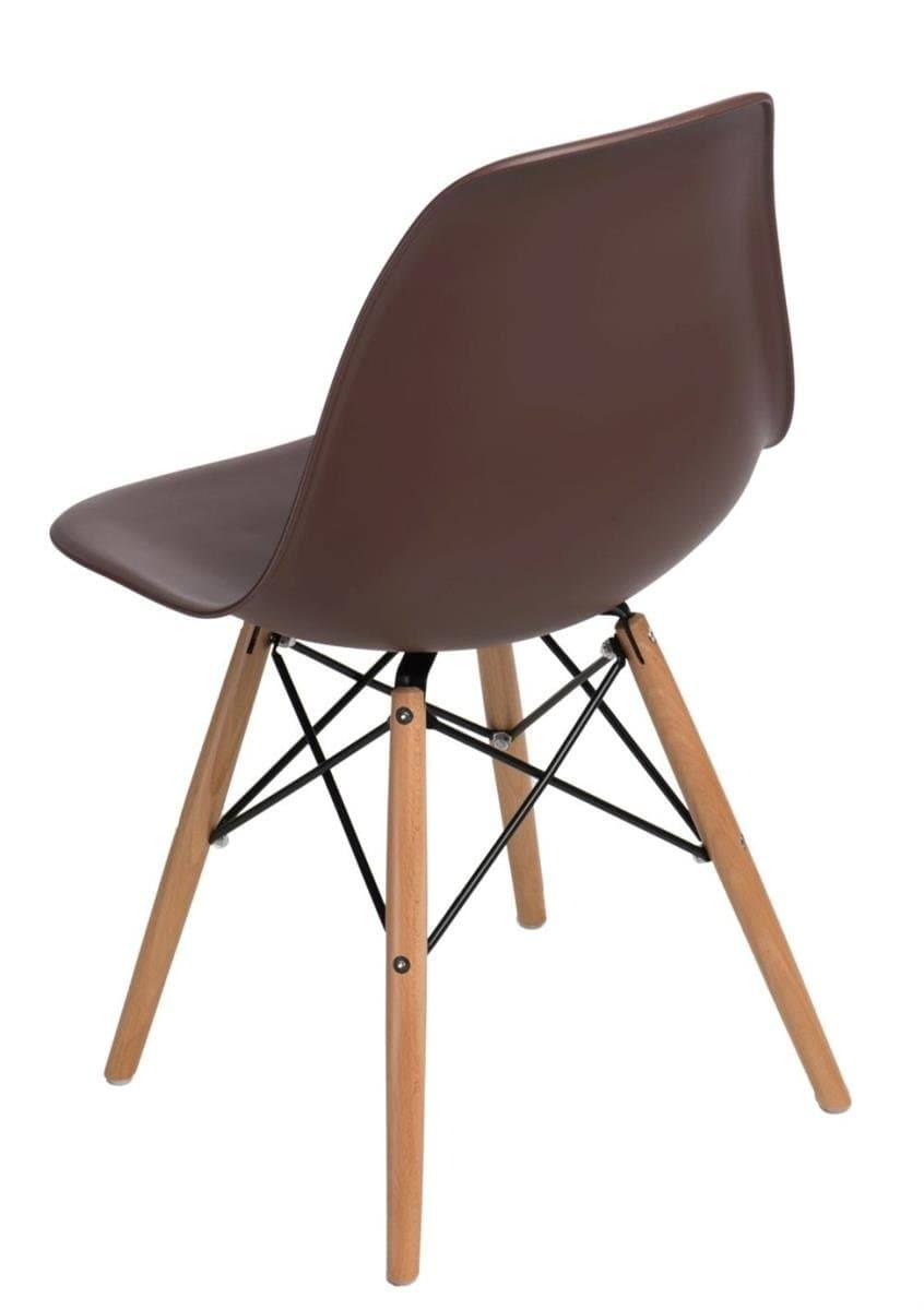

Krzesło P016W PP brązowe, drewniane nogi (Kolor coffee)