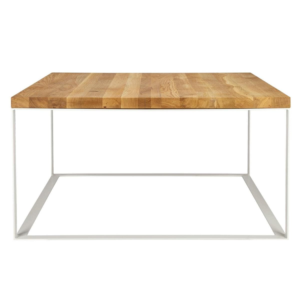 

Stolik Square 100x100 biały płask. 40 mm blat lakierowany z czereśni naturalny