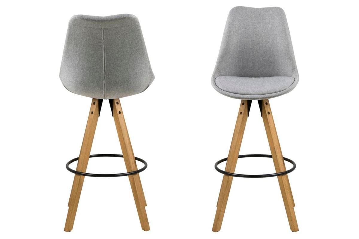

Stołek barowy Dima Melange grey/wood (Kolor naturalny)