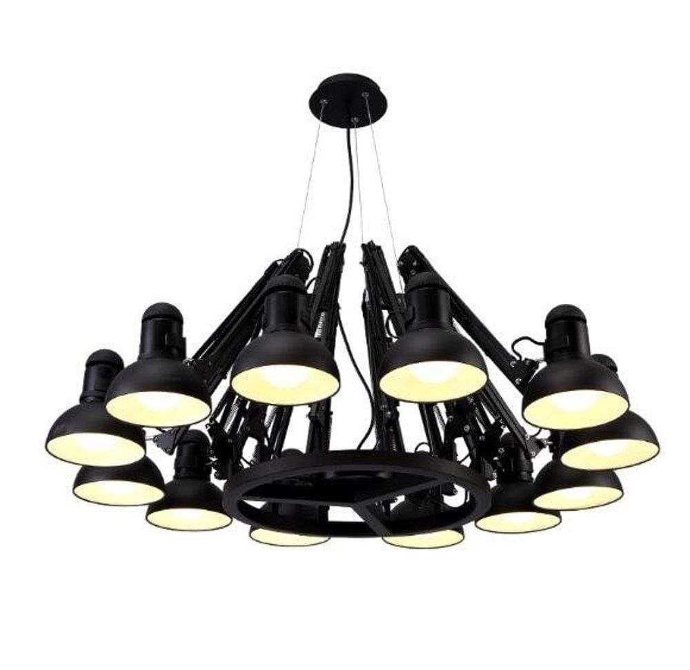 

Lampa wisząca SPIDER-16 czarna 90 - 215 cm (Kolor czarny matowy)