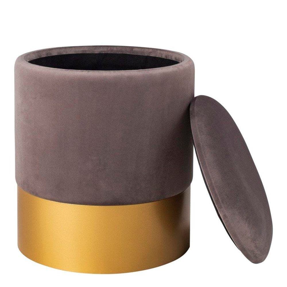 

Pufa welurowa VELVET szara / rozm. L (Kolor Szary)
