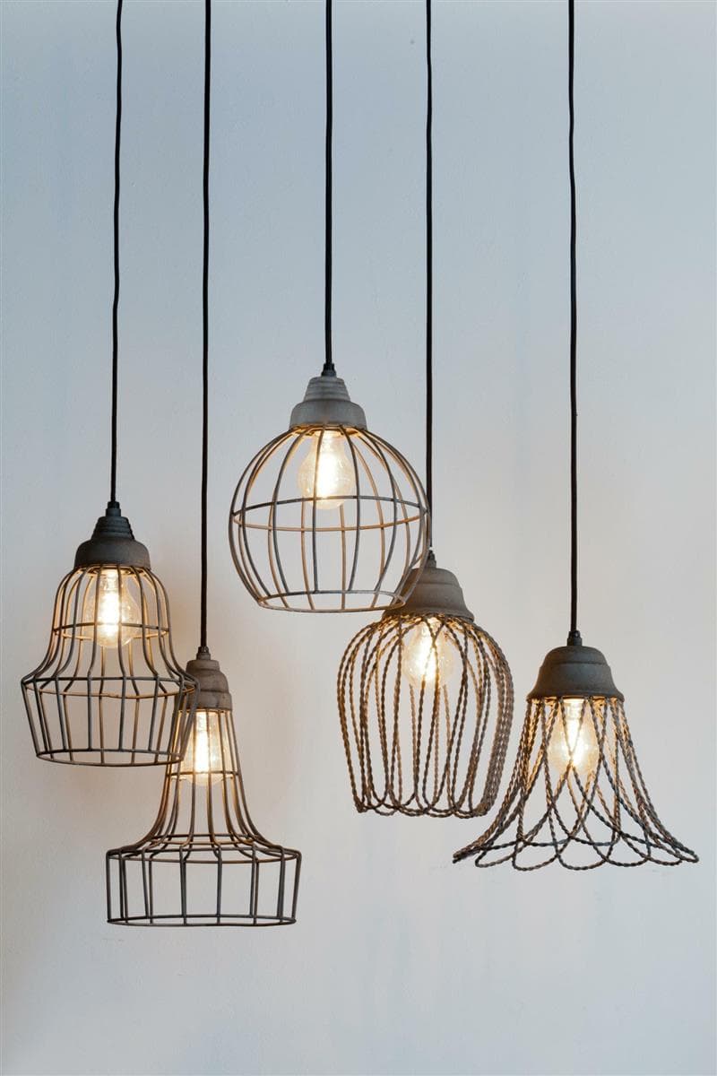 

Lampa wisząca Babette cement