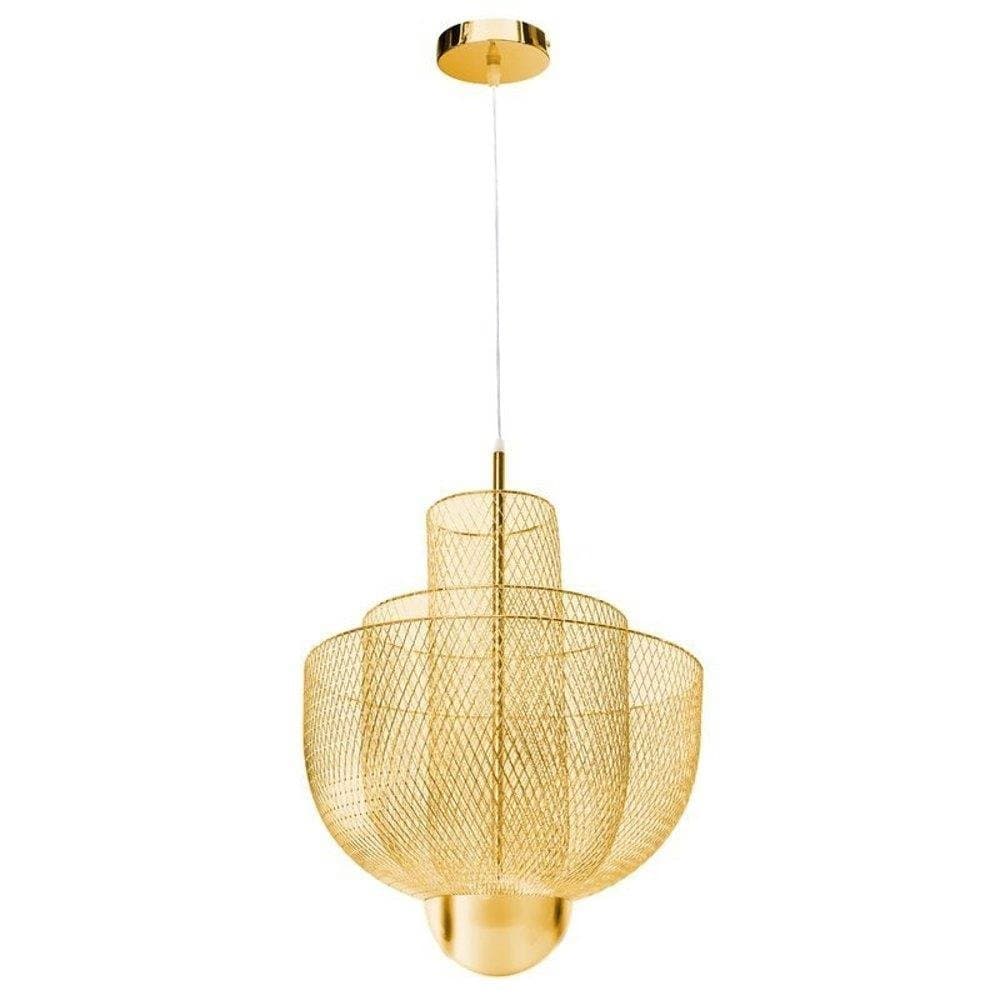 

Lampa wisząca MESH GOLD LED złota 60 cm (Kolor Złoty)