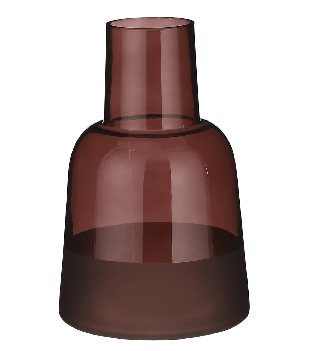 

Wazon szklany burgundowy 24 cm