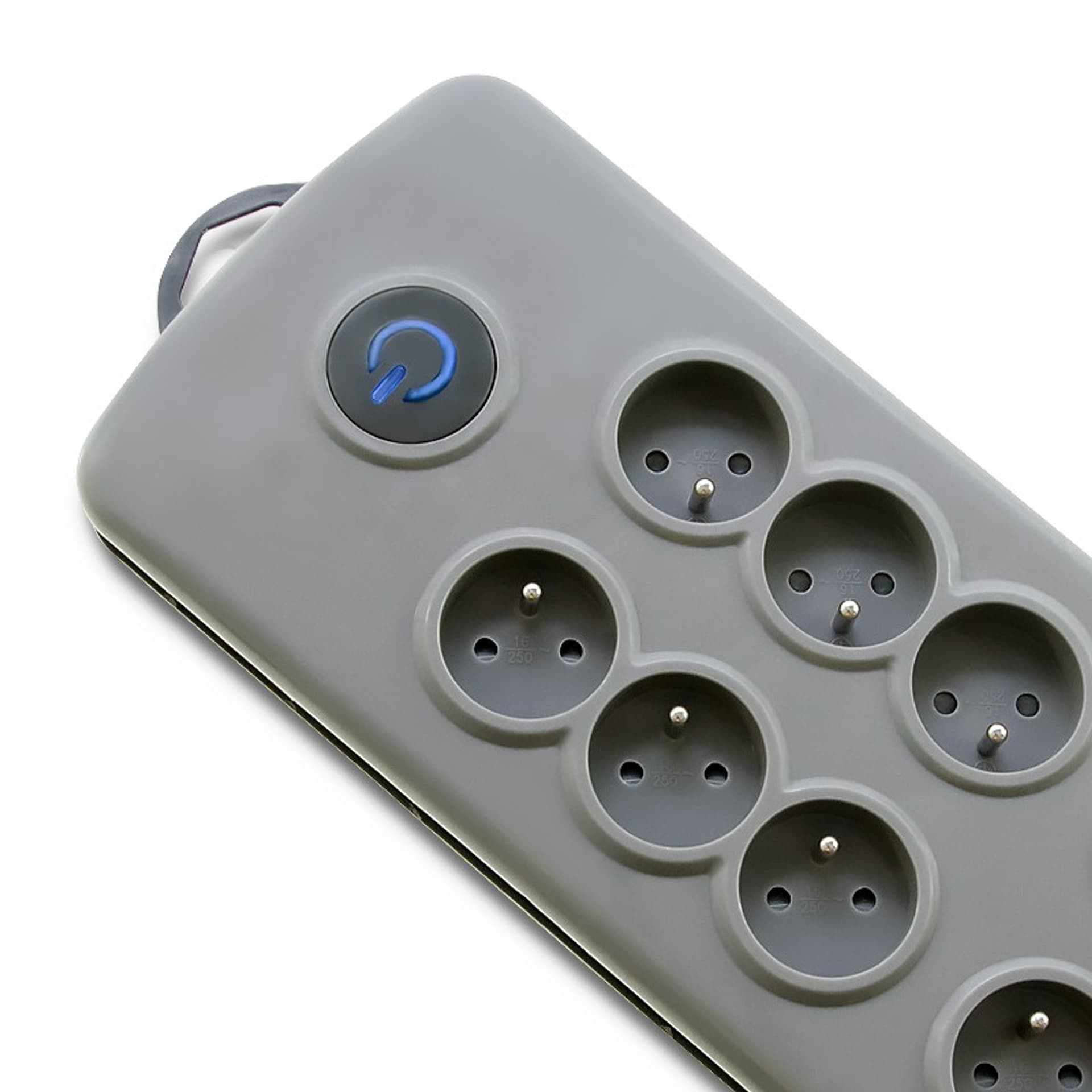 

Listwa antyprzepięciowa Quick Switch, 8 gniazd, 2,5m, szara