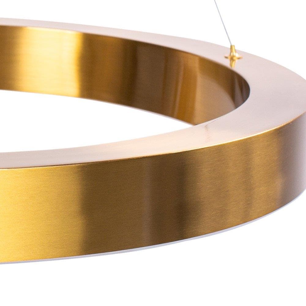 

Lampa wisząca CIRCLE 100+120 LED mosiądz na 1 podsufitce (Kolor mosiądz szczotkowany)