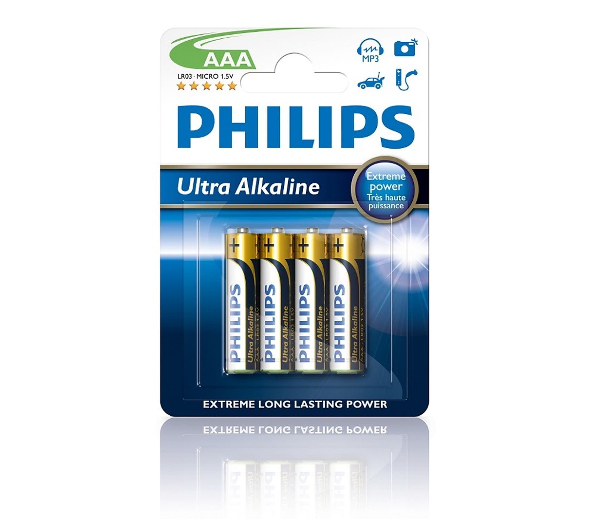 

Baterie Ultra Alkaline AAA 4szt. blister