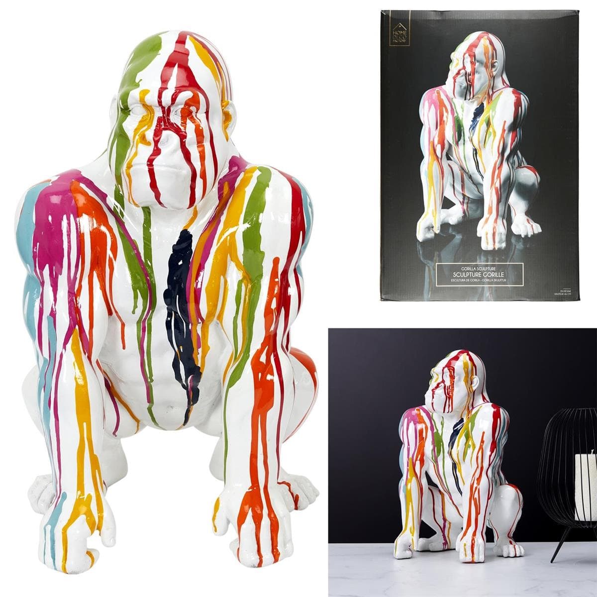 

Dekoracja Goryl 46 cm kolorowy