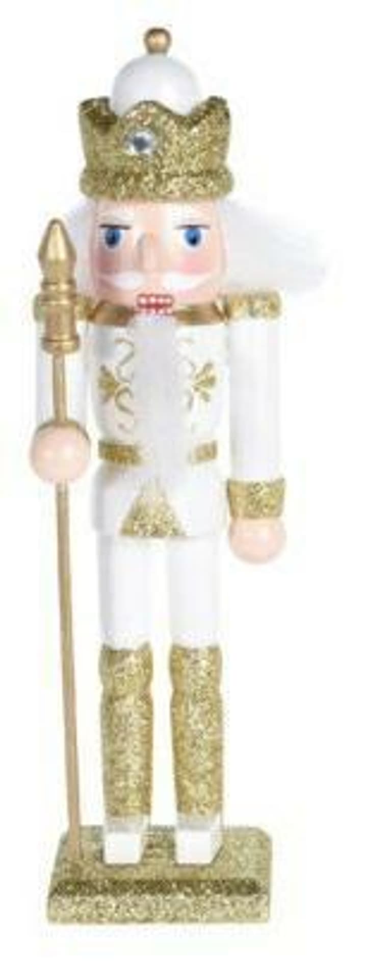 

Dziadek do orzechów Henry 3 18cm biały