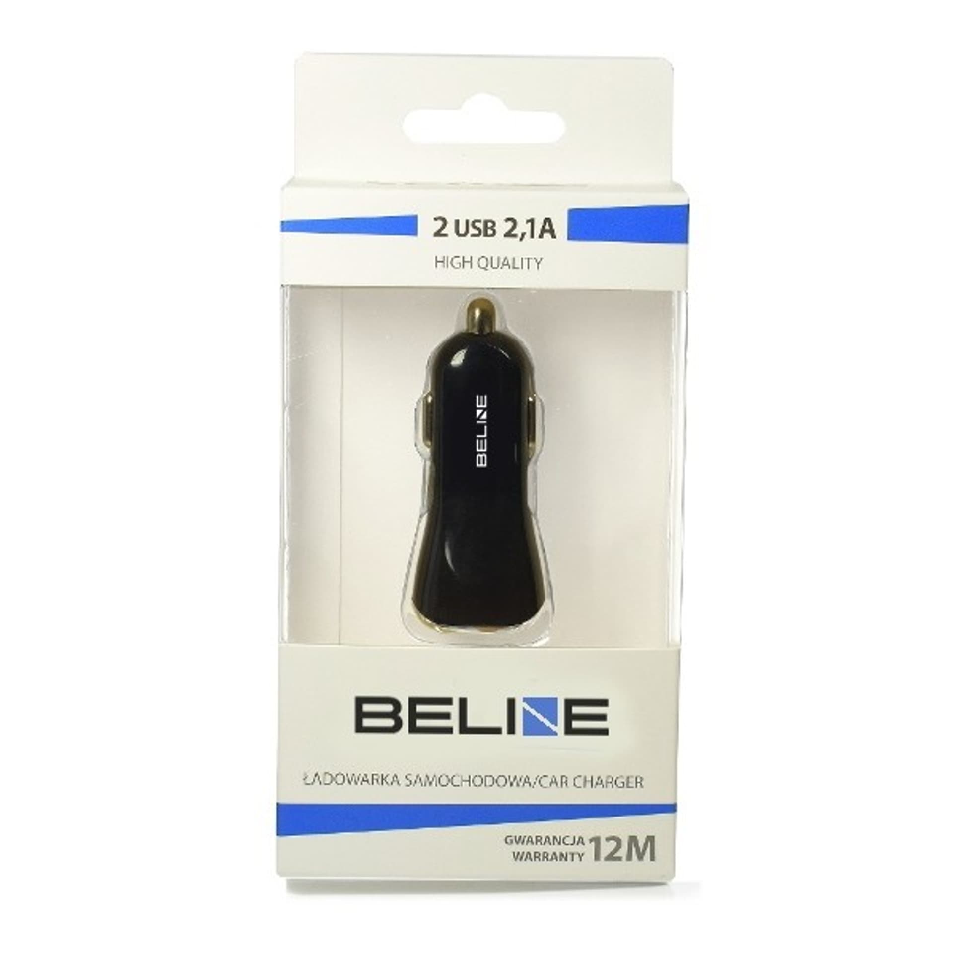

Ład. sam. Beline 2xUSB 2,1A czarna /black (only head)