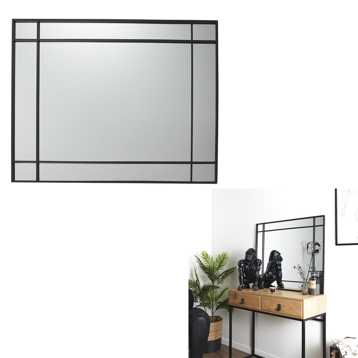 

Lustro Artdeco 2 czarne