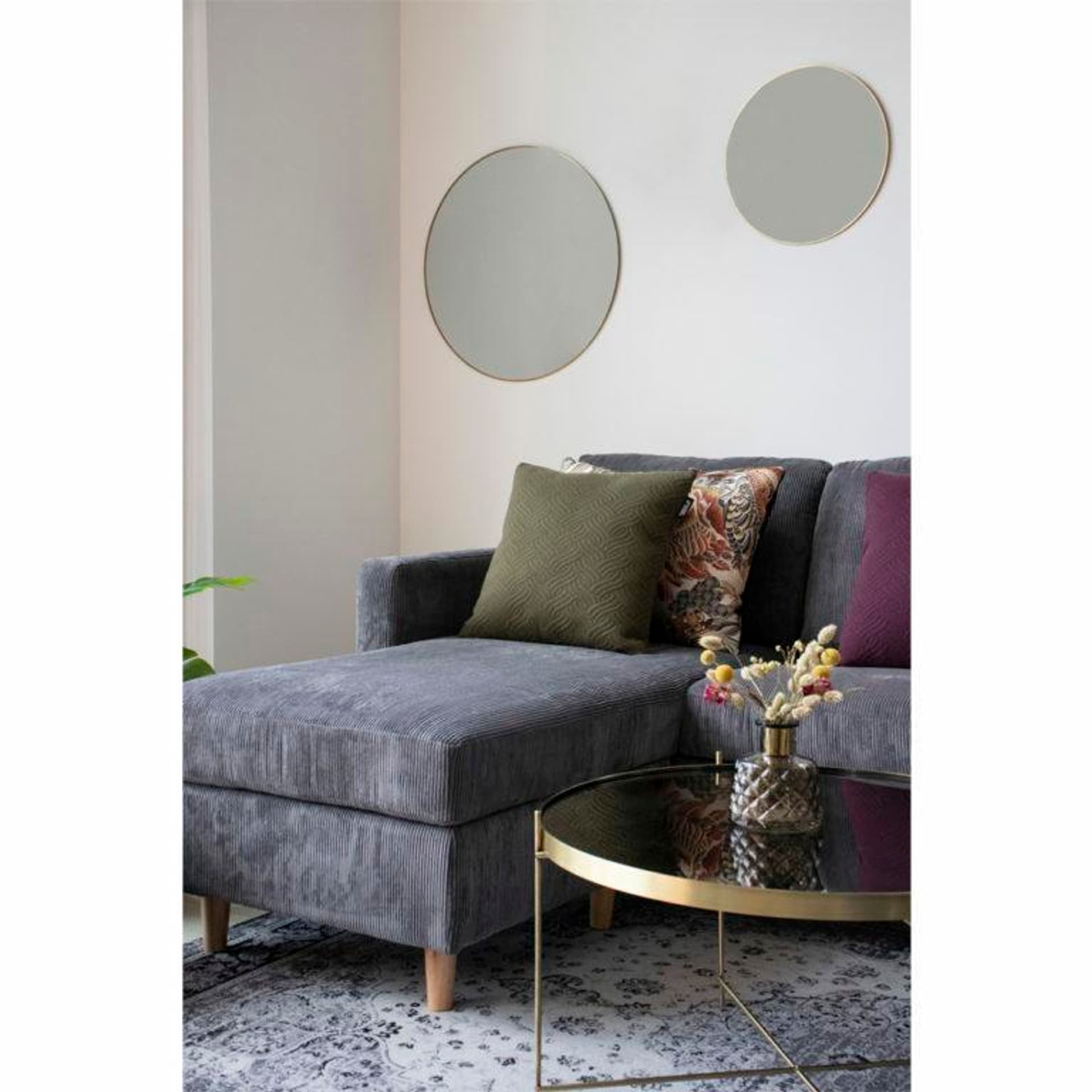 

Lustro Jersey okrągłe czarne 40cm