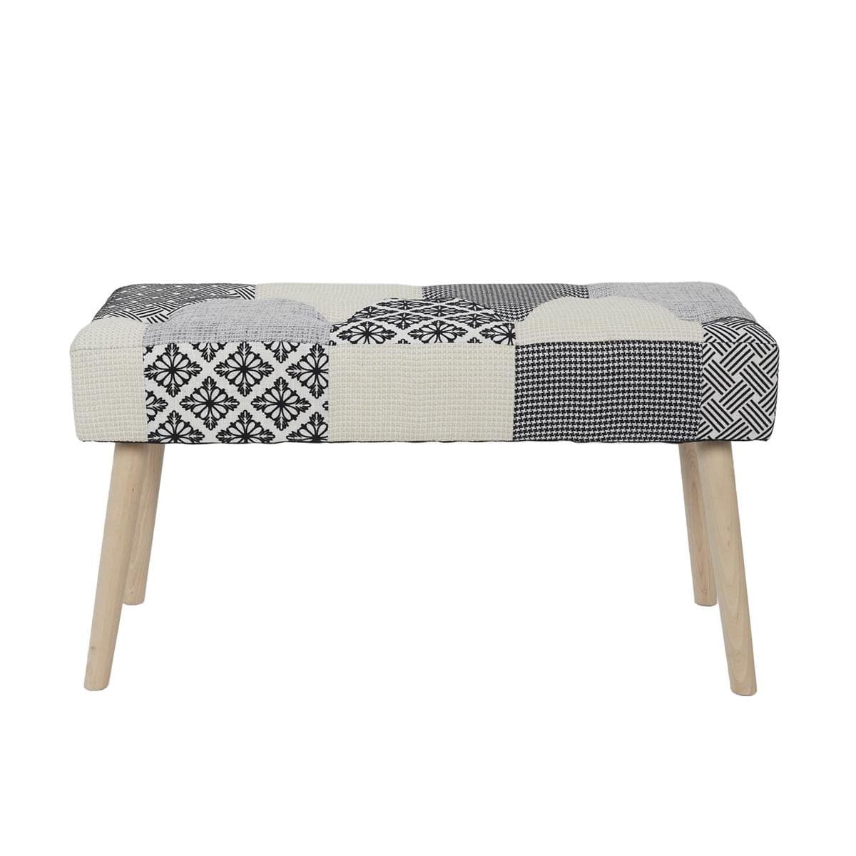 

Ławka Paquet Patchwork szara