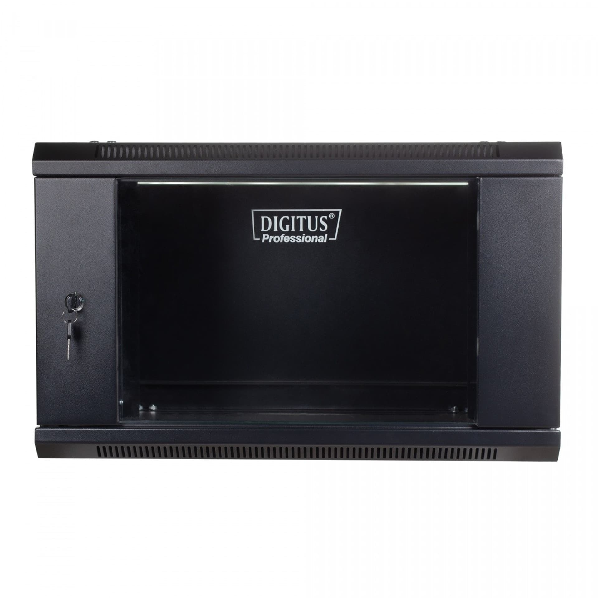 

Szafa wisząca jednosekcyjna 19" 4U 279/600/450mm, drzwi szklane, (RAL 9004) Czarna, Ral 9004) czarn