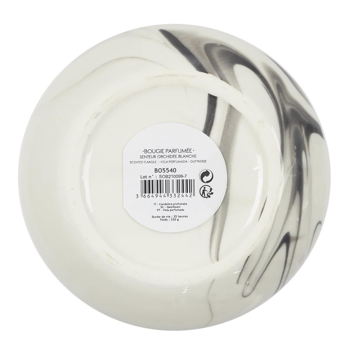 

Świeca zapachowa Marble M biała