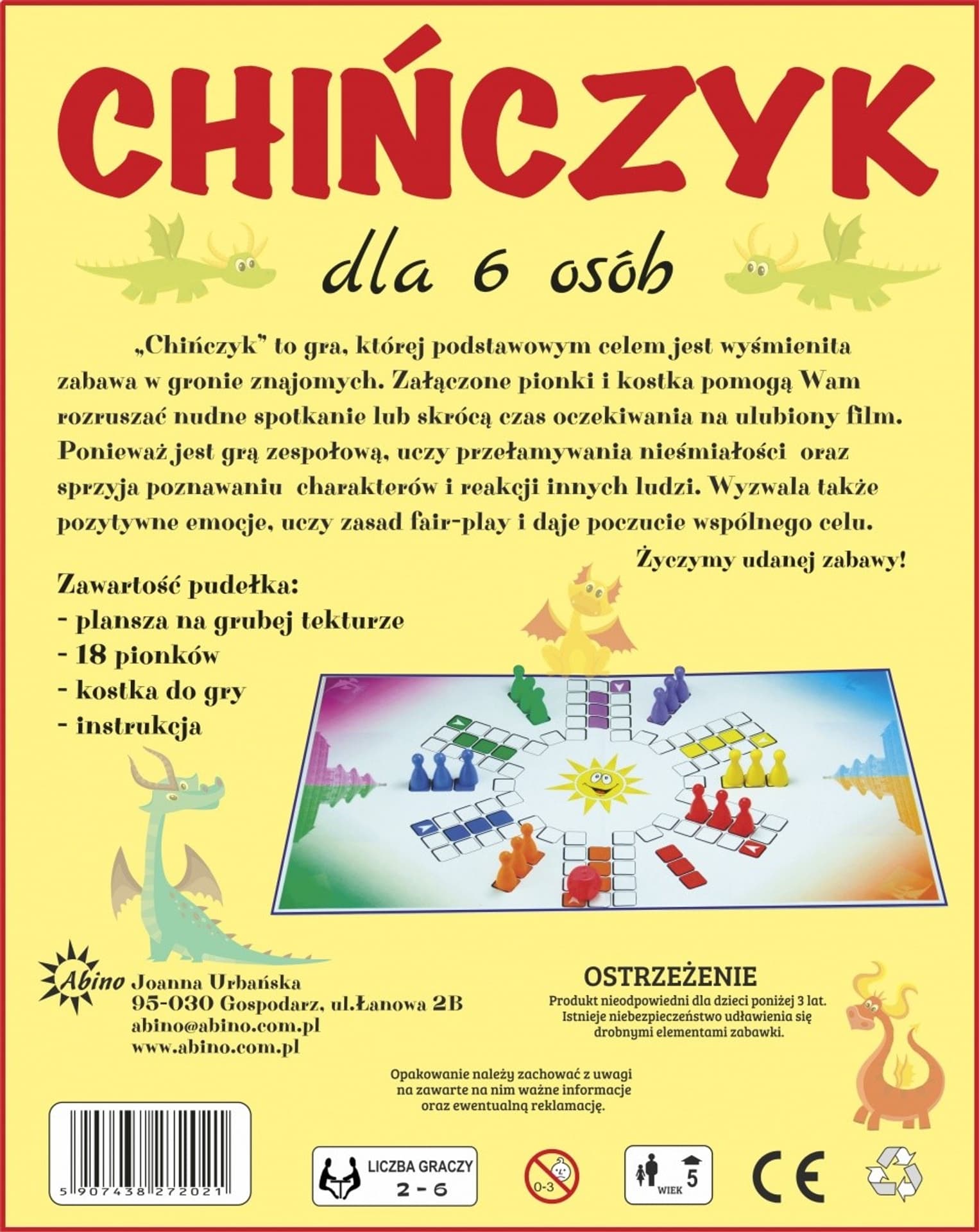 

Gra Chińczyk dla 6 osób