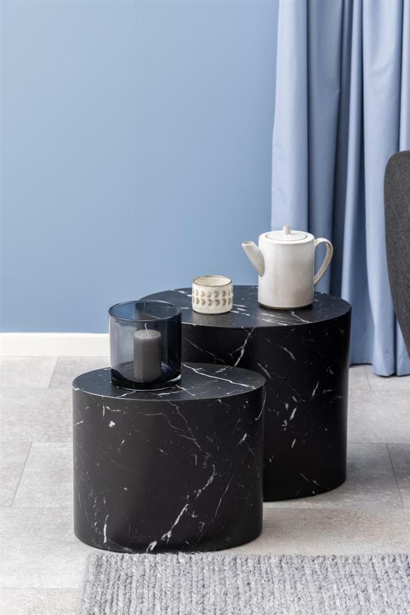 

Zestaw stolików Mice black marble