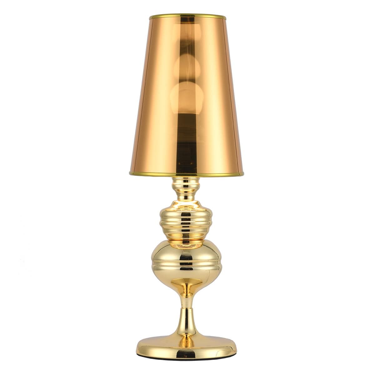 

Lampa stołowa QUEEN złota 18 cm (Kolor Złoty)