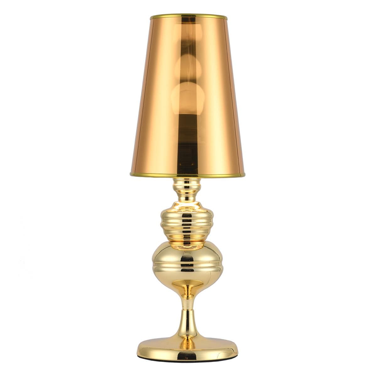 

Lampa stołowa QUEEN złota 25 cm (Kolor Złoty)
