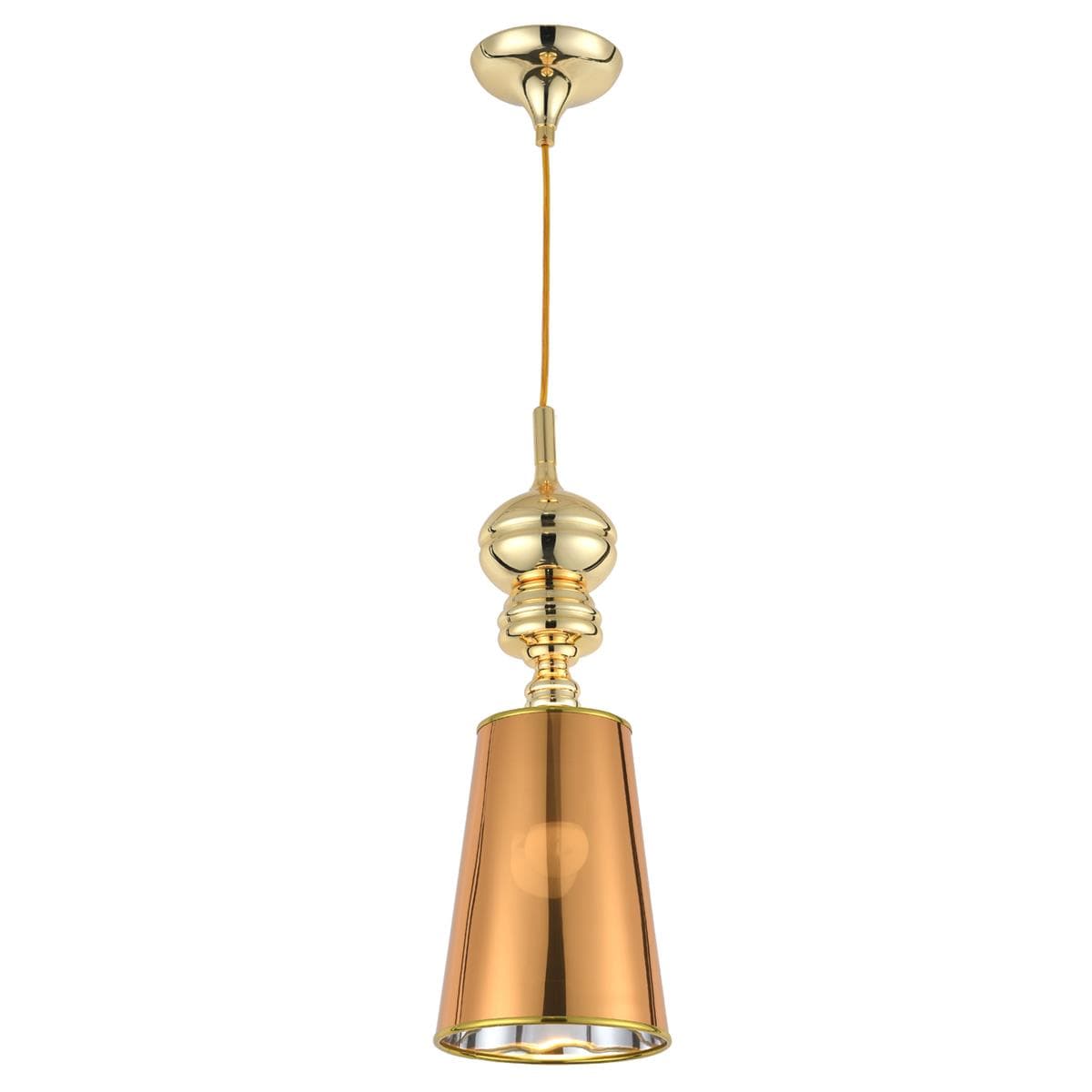 

Lampa wisząca QUEEN-1 złota 18 cm (Kolor Złoty)