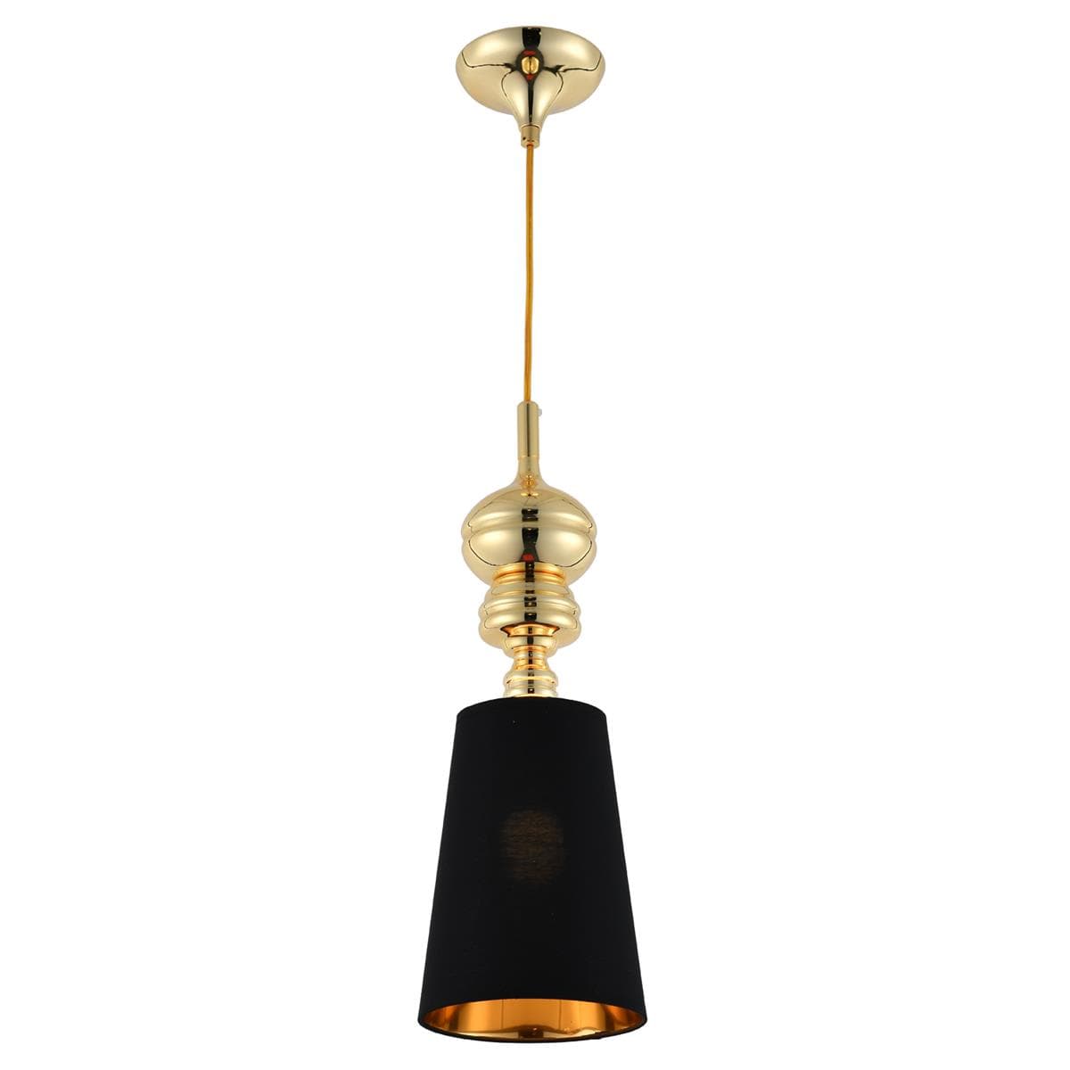 

Lampa wisząca QUEEN-1 złoto czarna 18 cm (Kolor Złoty)