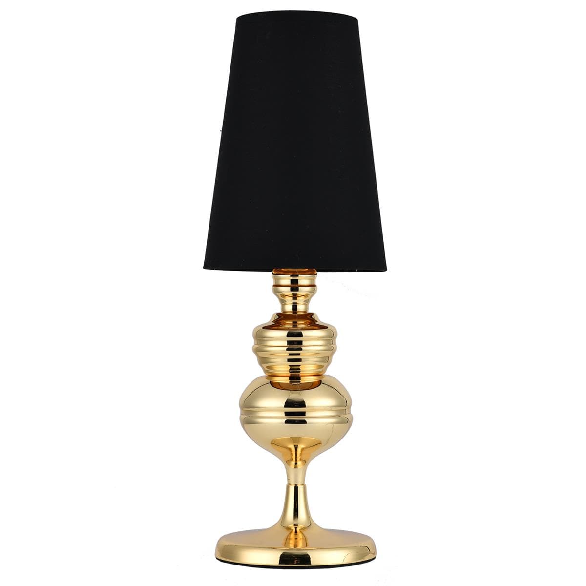 

Lampa stołowa QUEEN złoto czarna 18 cm (Kolor Złoty)