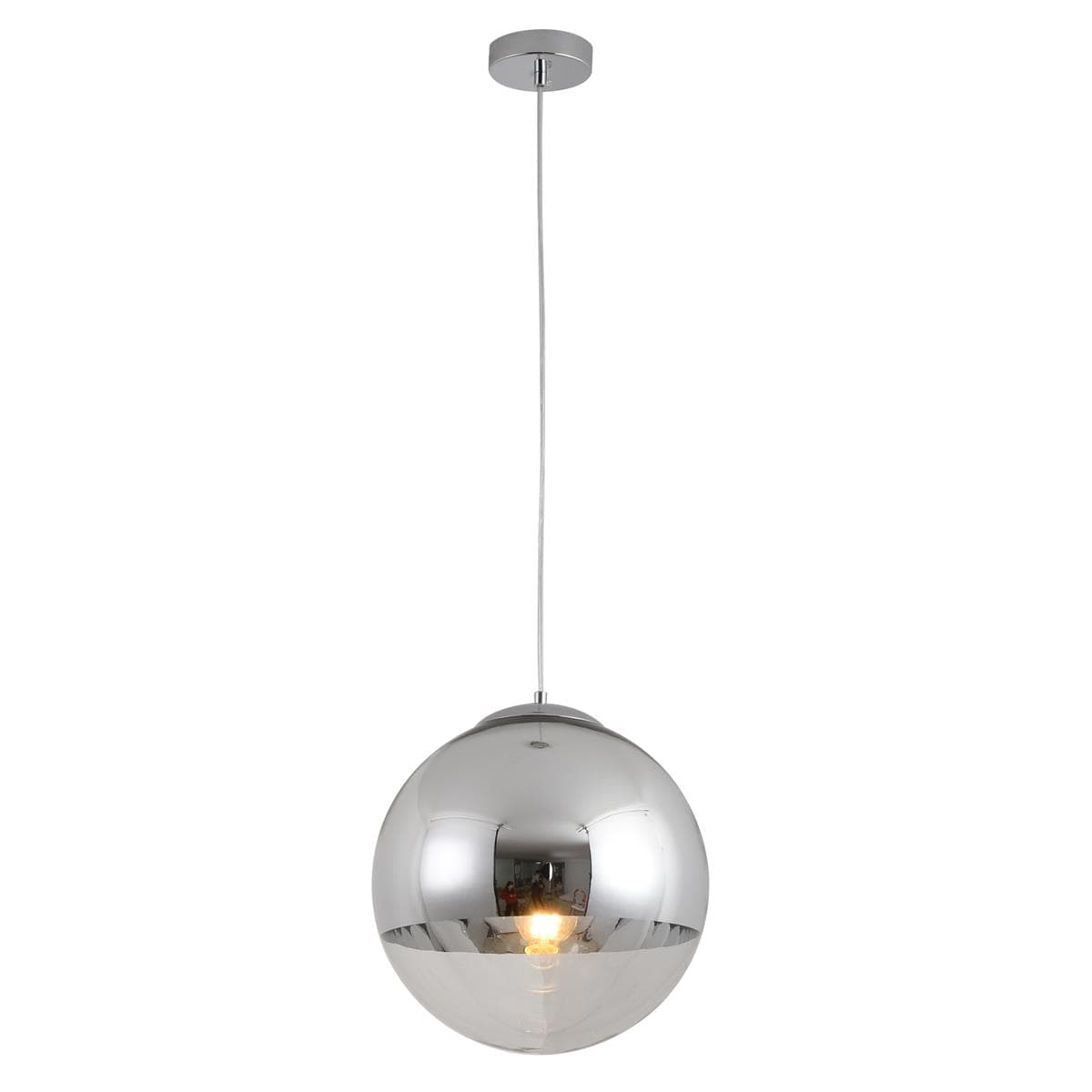 

Lampa wisząca FLASH M chrom 30 cm (Kolor transparentny + chrom)