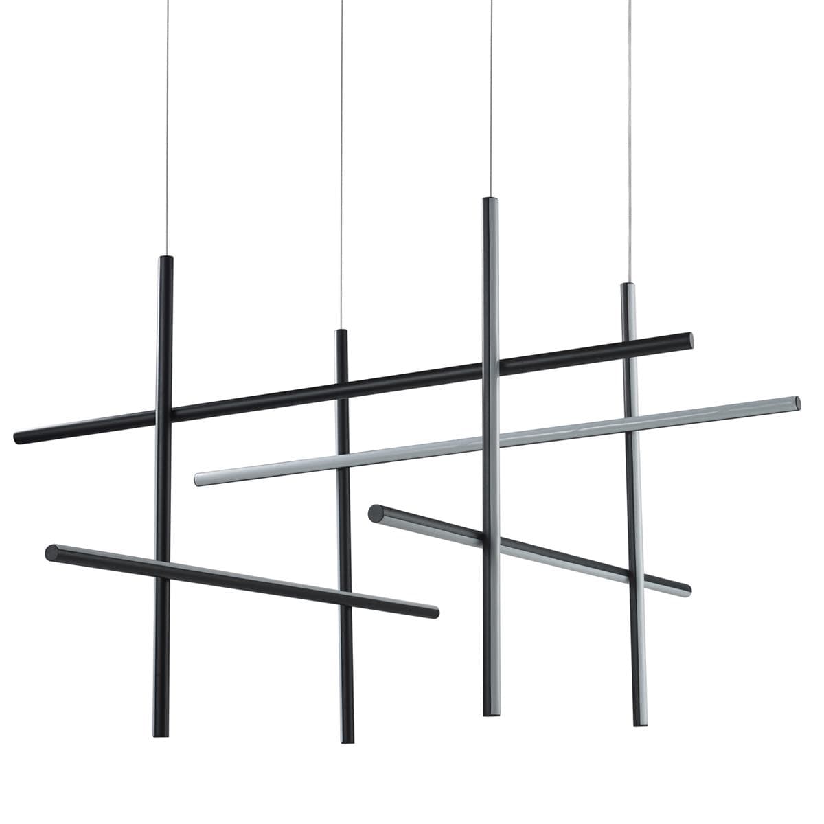 

Lampa wisząca ASTA-8 LED czarna 120 cm (Kolor Czarny)