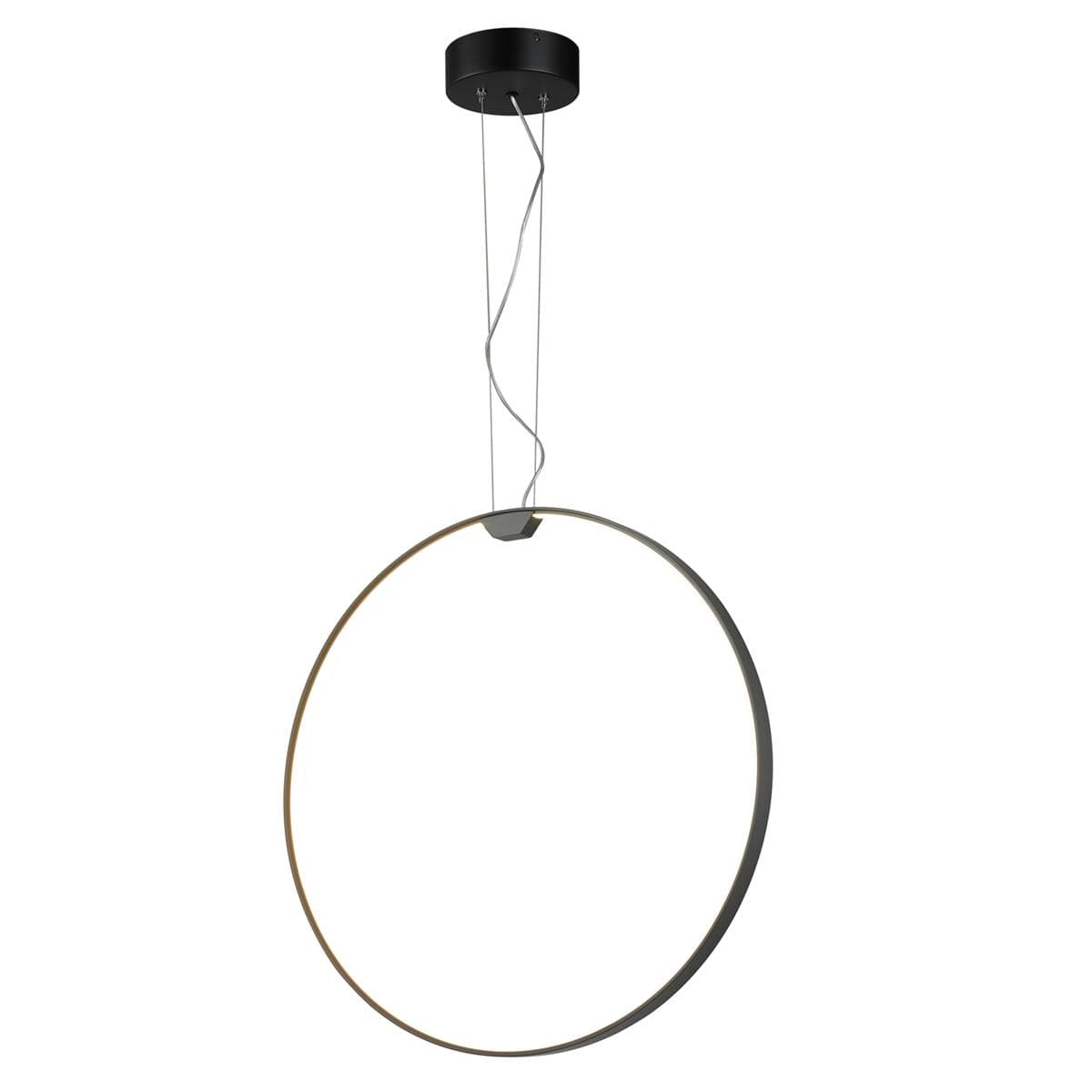 

Lampa wisząca ACIRCULO led czarna 60 cm (Kolor Czarny)