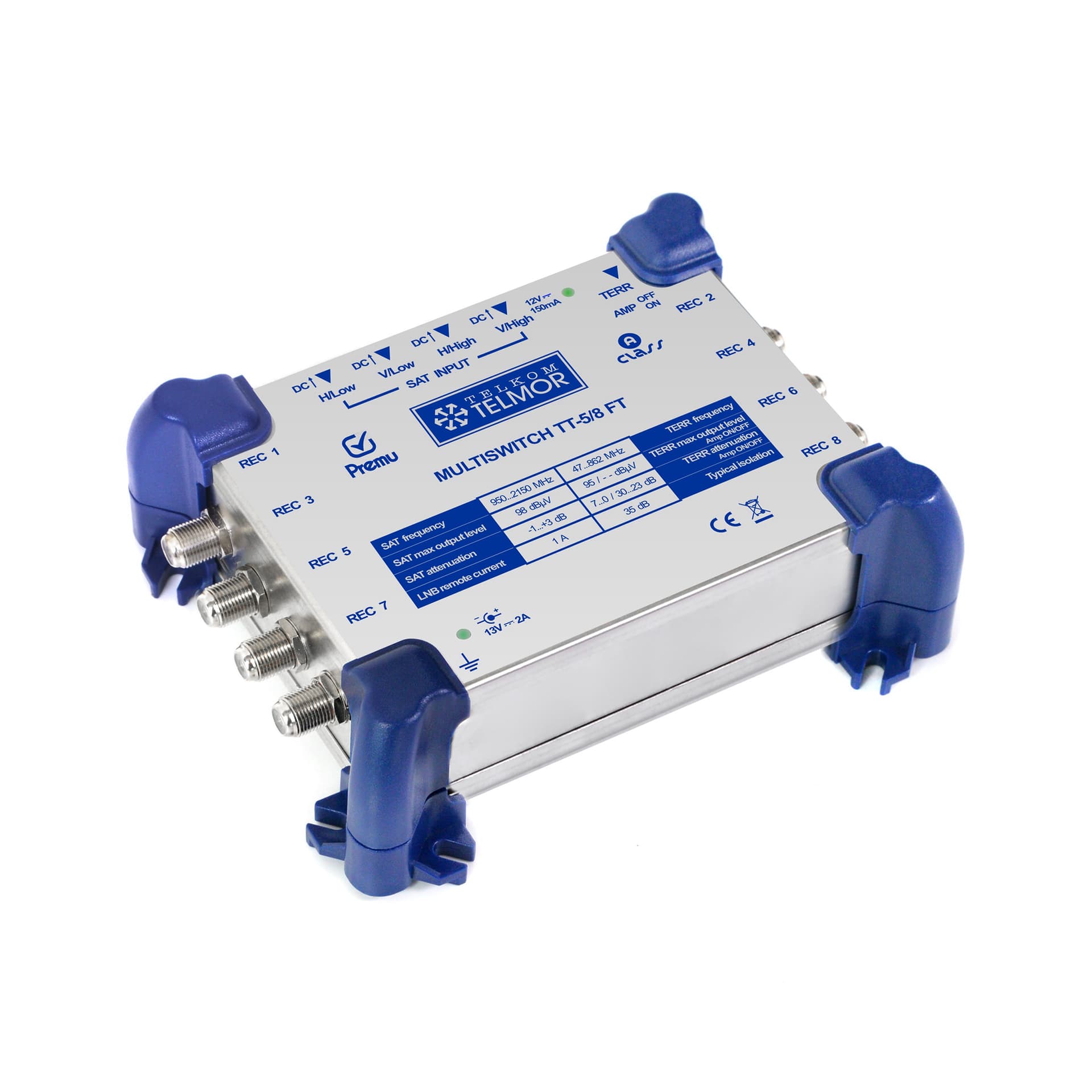 

Multiswitch TT 5/8 FT V.2 PREMU z zasilaczem końcowy Telkom Telmor