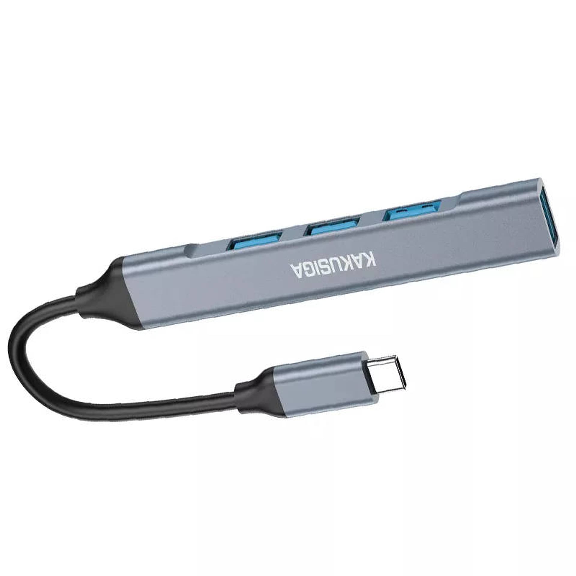 

Adapter / Hub USB-C 4w1 3x USB 2.0 + 1x USB 3.0 KAKUSIGA KSC-752 szary
