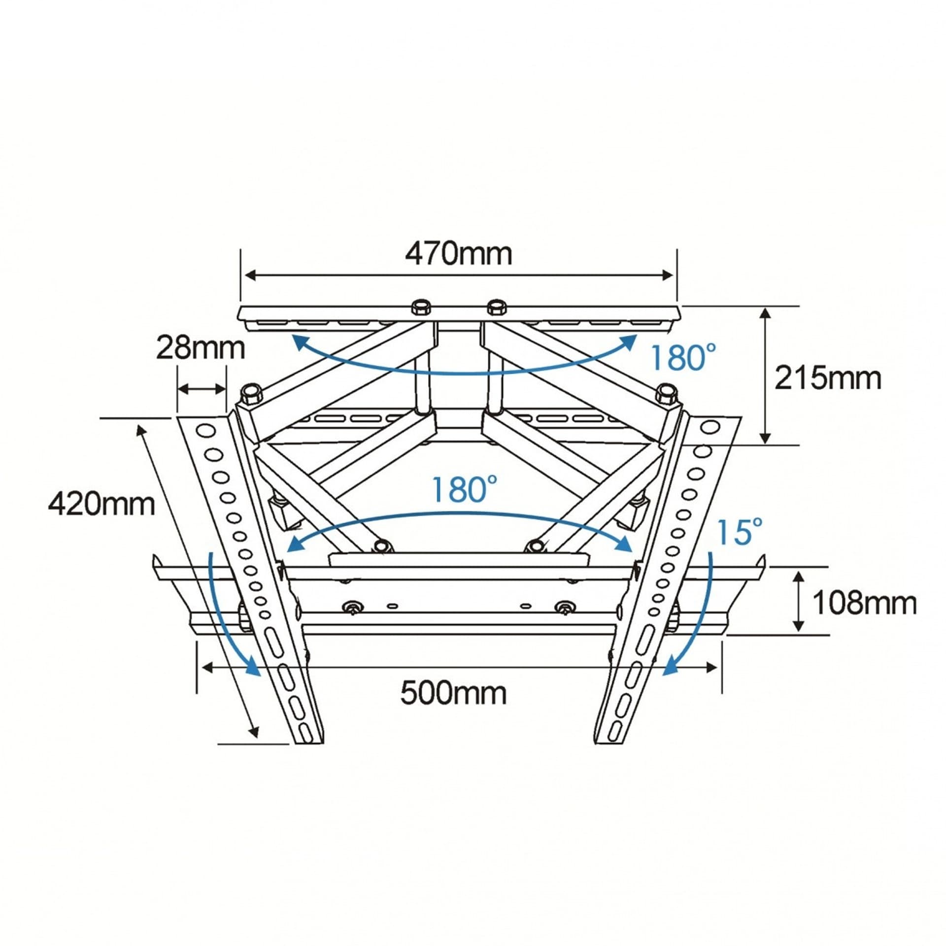 

Uchwyt TV do telewizora TB-43P 26-55 55kg max VESA 400x400