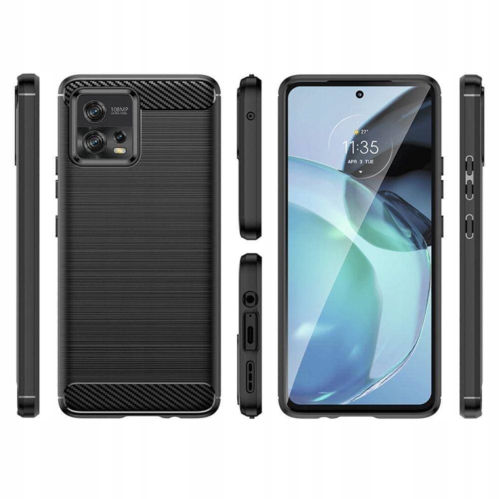 

Etui MOTOROLA MOTO G72 Tech-Protect TPU Carbon czarne