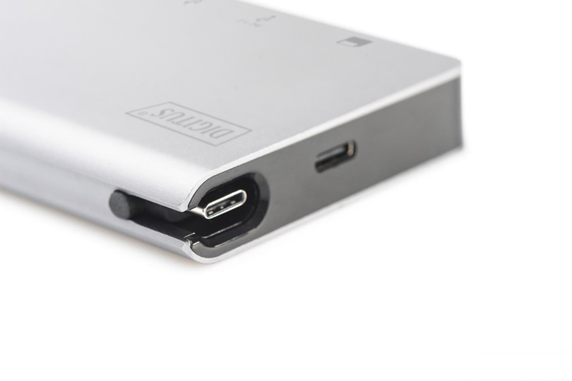 

Stacja dokująca podróżna USB Typ C, 8 portów 4K, HDMI, VGA, USB3.0, RJ45, microSD, SD/MMC, srebrna