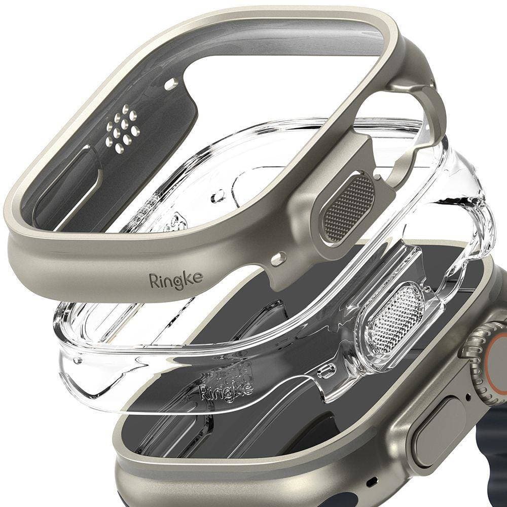 

Etui APPLE WATCH ULTRA 49MM Ringke Slim 2-pack Clear & Titanium Grey
